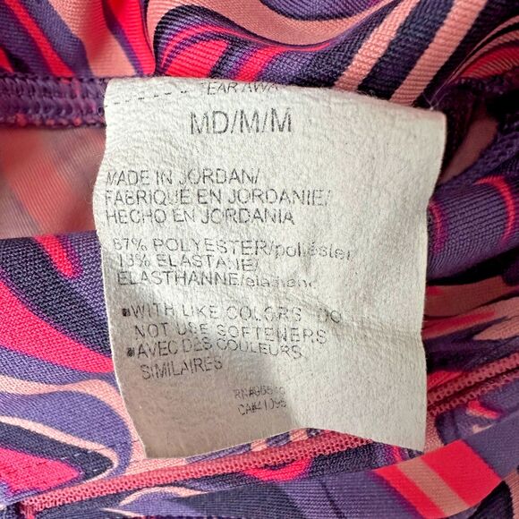 Under Armour Bike Shorts Womens Medium Hot Pink Swirl 8 in Inseam - Picture 6 of 6